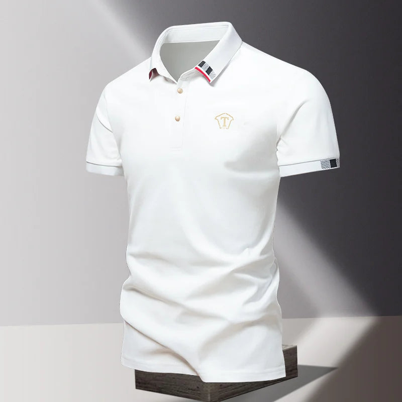 Lane JT Pure Cotton Mens Polo Short Sleeve T Shirt