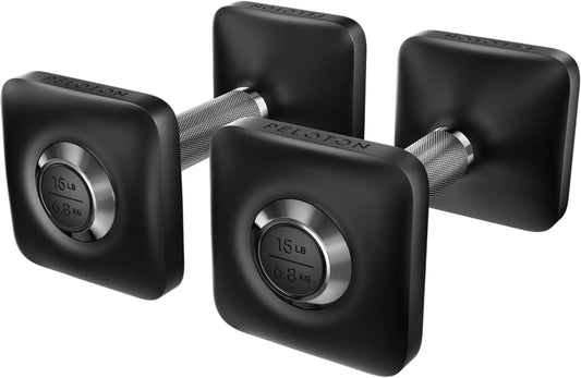 Two Ergonomic Cast Iron Dumbbells With Urethane Coating And Grip
