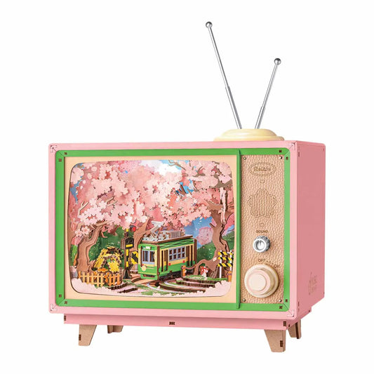 Robotime Sakura Tour DIY Music Box 3D Wooden Puzzle Lights
