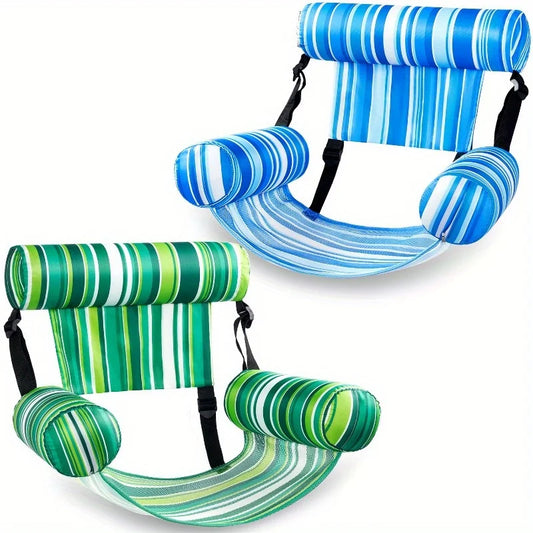 Joyfy Inflatable Pool Floats Adult Two Pack Lounge Chairs