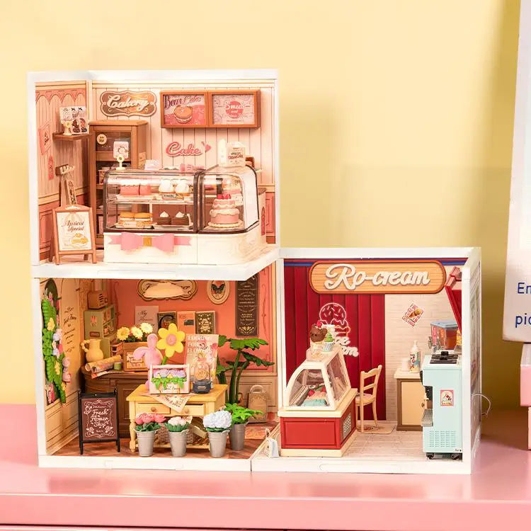 Robotime Cake Shop Dollhouse Building Blocks