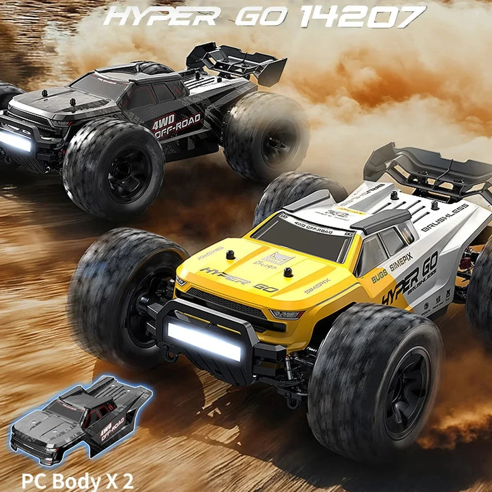 Hyper Go MJX 14207 1/14 4WD 2.4G RC Car 55KM/H Brushless Drift Vehicle Racing Car Remote Control Car Off-Road Truck Toys