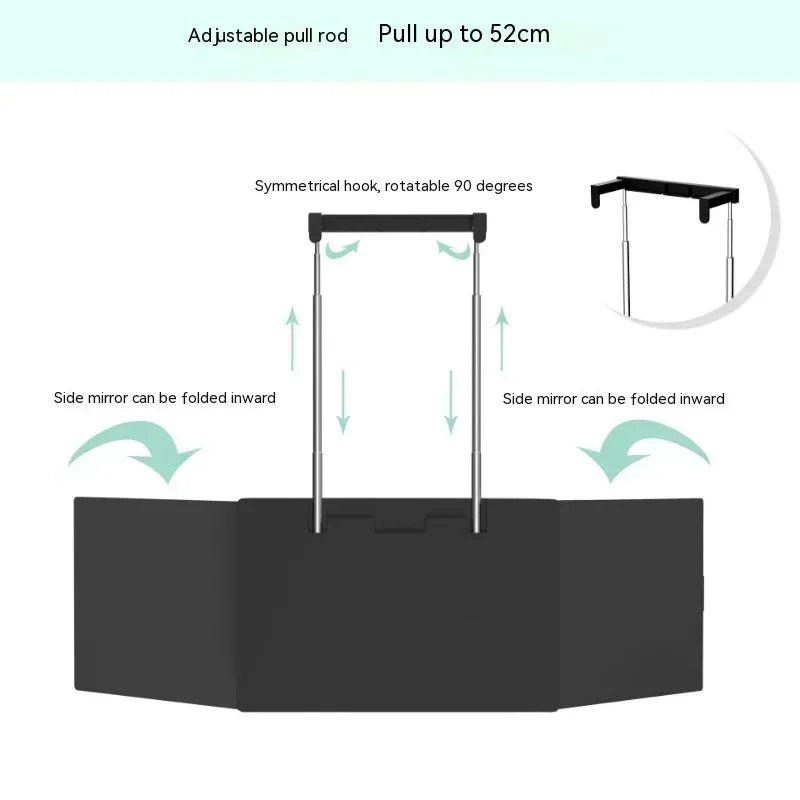 360 Degree Self Haircut Mirror With LED Lights 5 Way