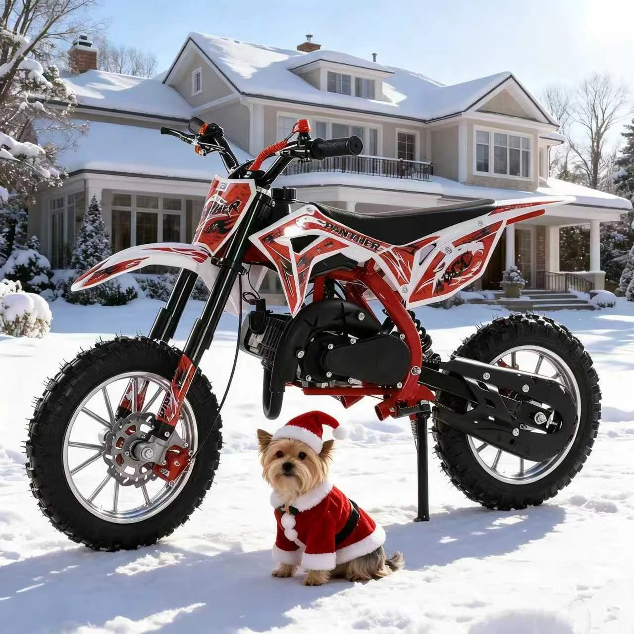 49cc 2 Stroke Kids Dirt Bike Gas Powered Off Road Mini Motorcycle Disc Brakes