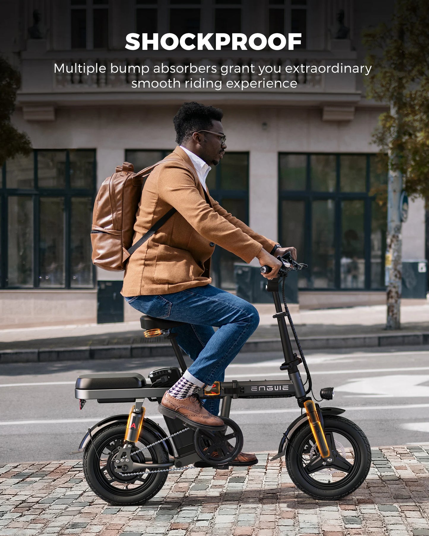 ENGWE T14 Folding Electric Bike 600W Peak Motor 48V Battery