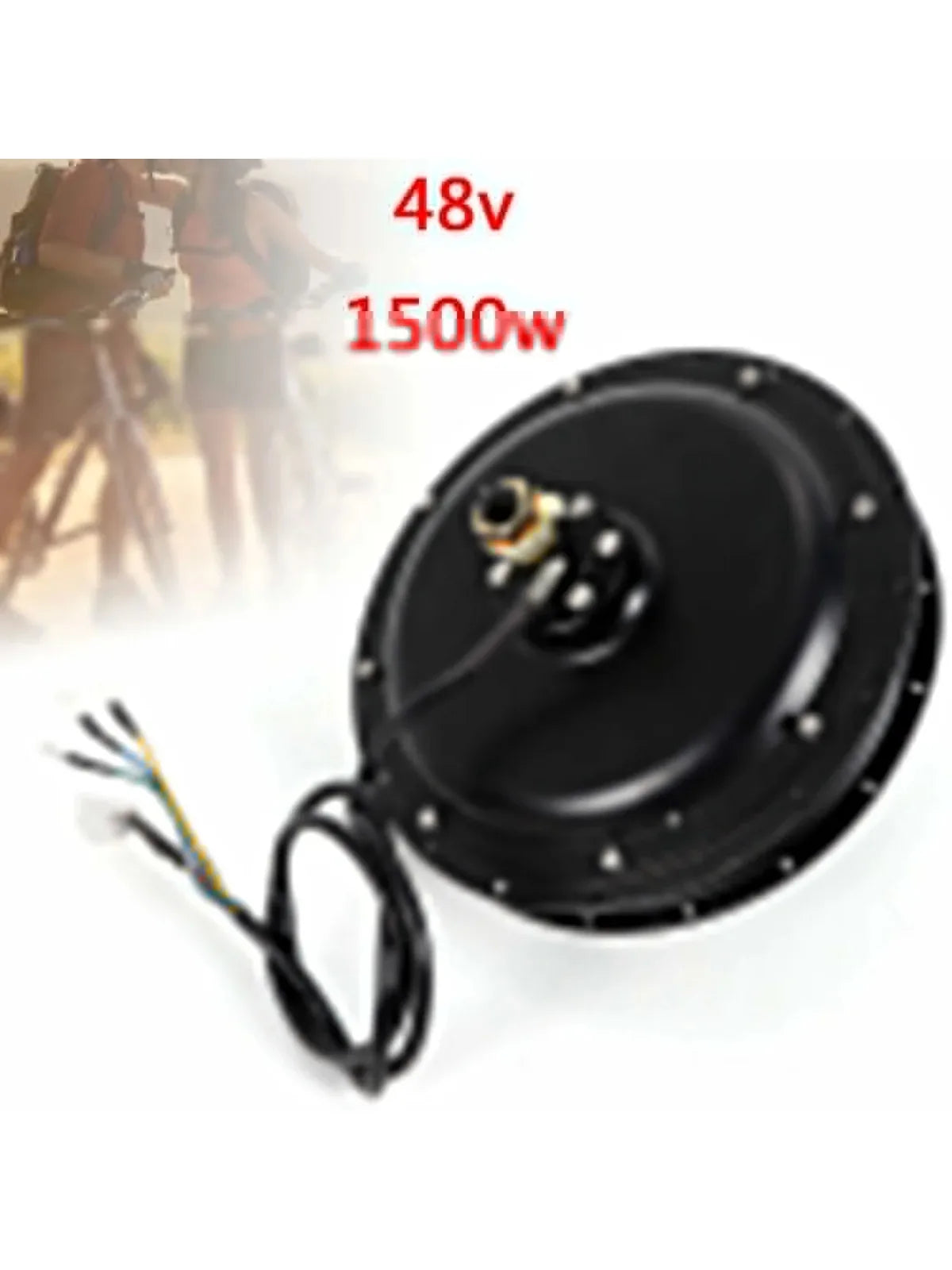 Bymaocar 1500W 48V Electric Bike Hub Motor Brushless Gear Rear