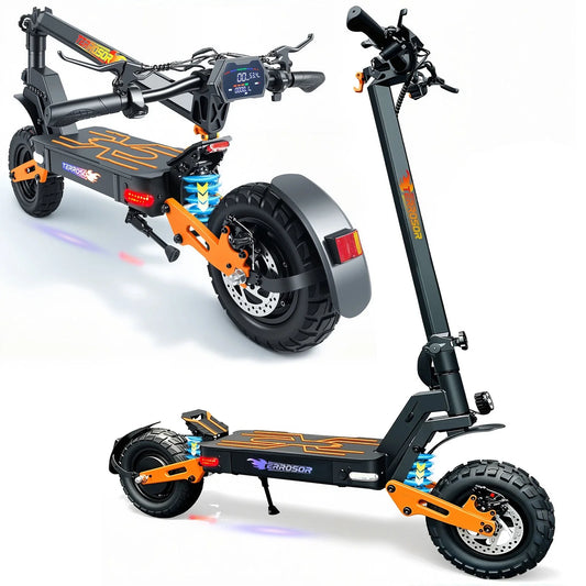 Electric Folding Scooter 1200W Up To 40Mph 30 Mile Range