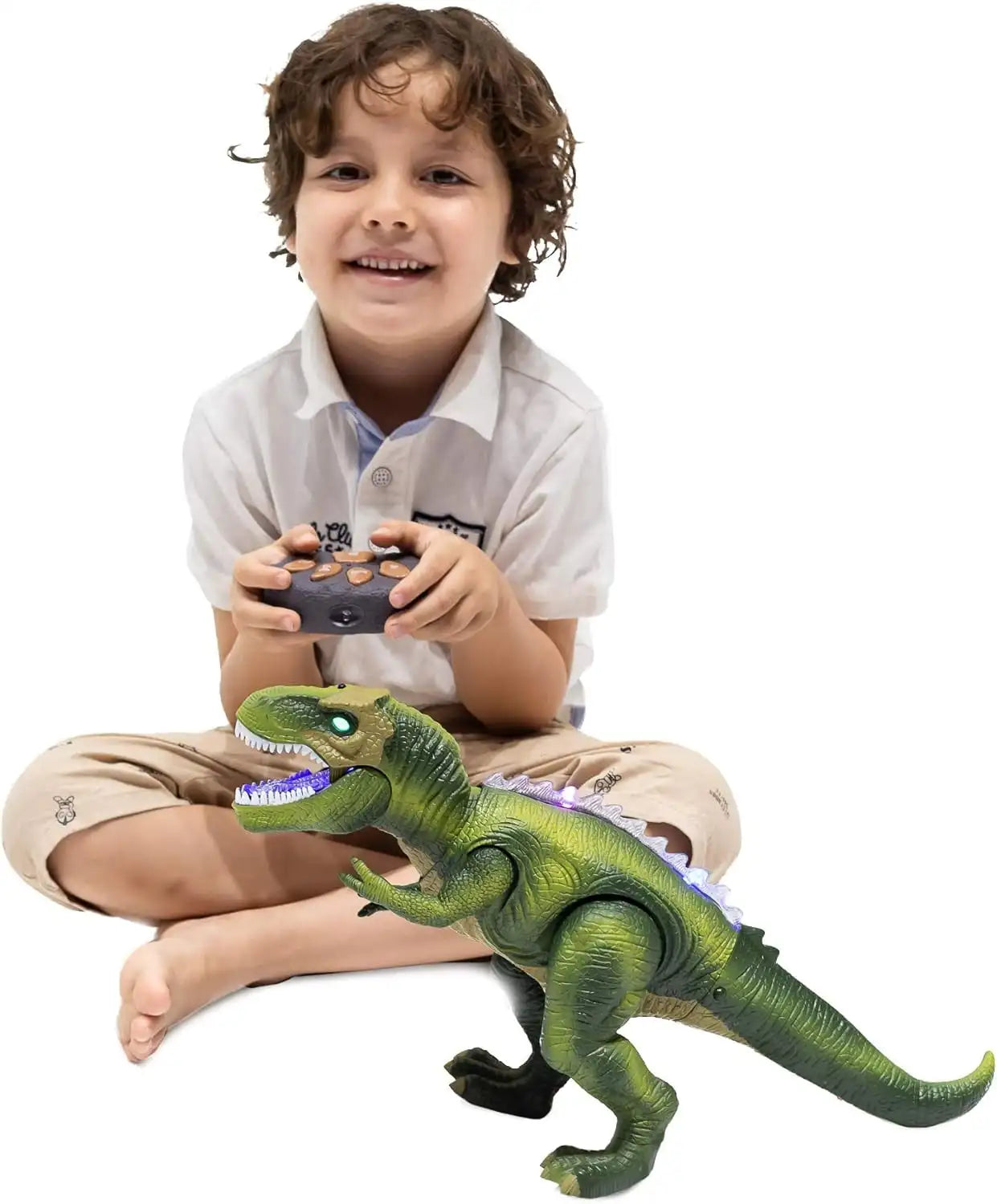 Joyfy Remote Control Walking Dinosaur Toy With Light And Sound