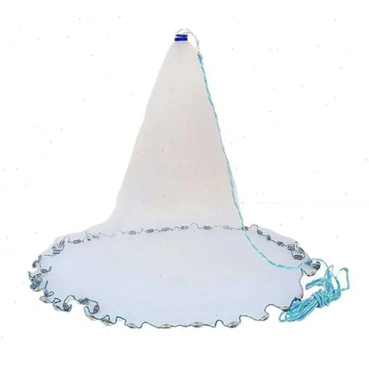Fishing Cast Net, 10ft Diameter 3m, Anti-Tangle Mesh, Steel Sinkers for Fast Sinking, Seal Bottom Design, Ready to Use, Efficient Fish Catching Tool