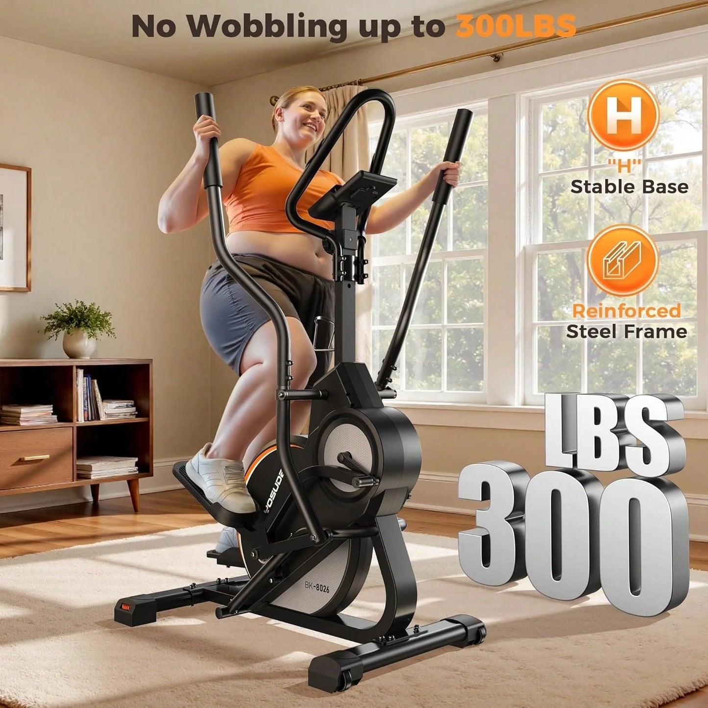 YOSUDA 3 In 1 Cardio Climber Elliptical Machine Home Gym