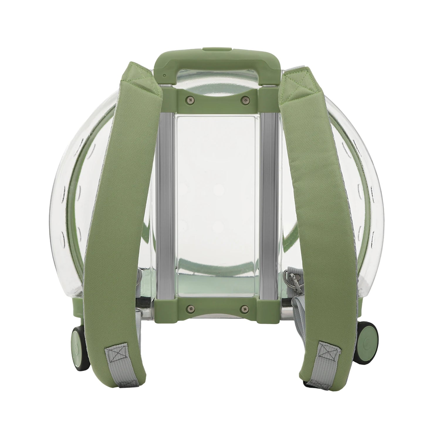 Rolling Cat Carrier With Wheels Telescopic Handle For Travel