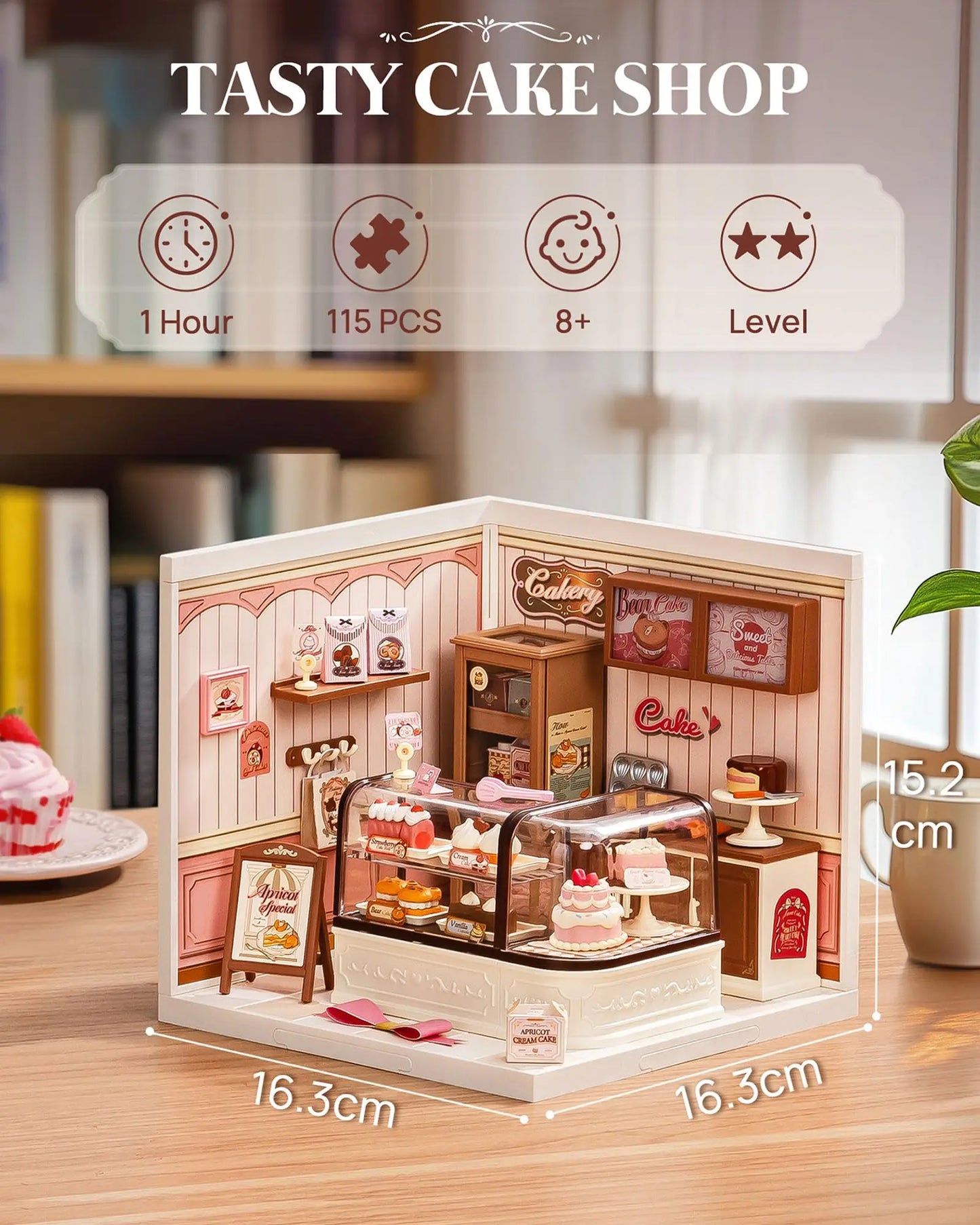 Robotime Cake Shop Dollhouse Building Blocks