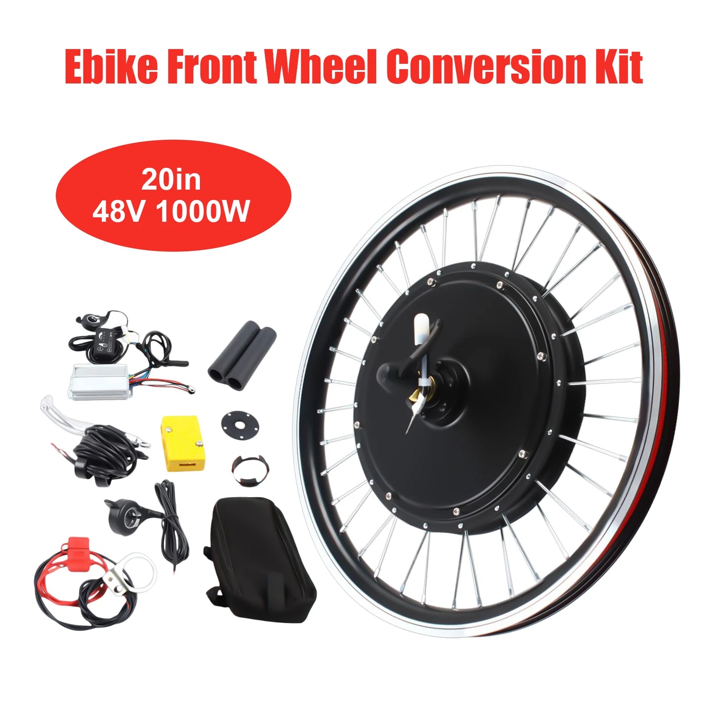 48V 1000W Front Rear Wheel Electric Bike Conversion Kit SW810LED