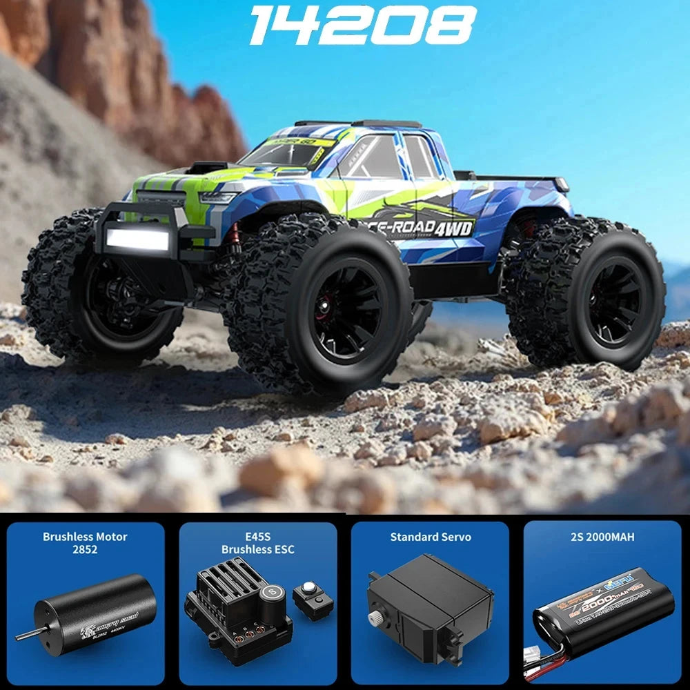 Hyper Go MJX 14207 1/14 4WD 2.4G RC Car 55KM/H Brushless Drift Vehicle Racing Car Remote Control Car Off-Road Truck Toys