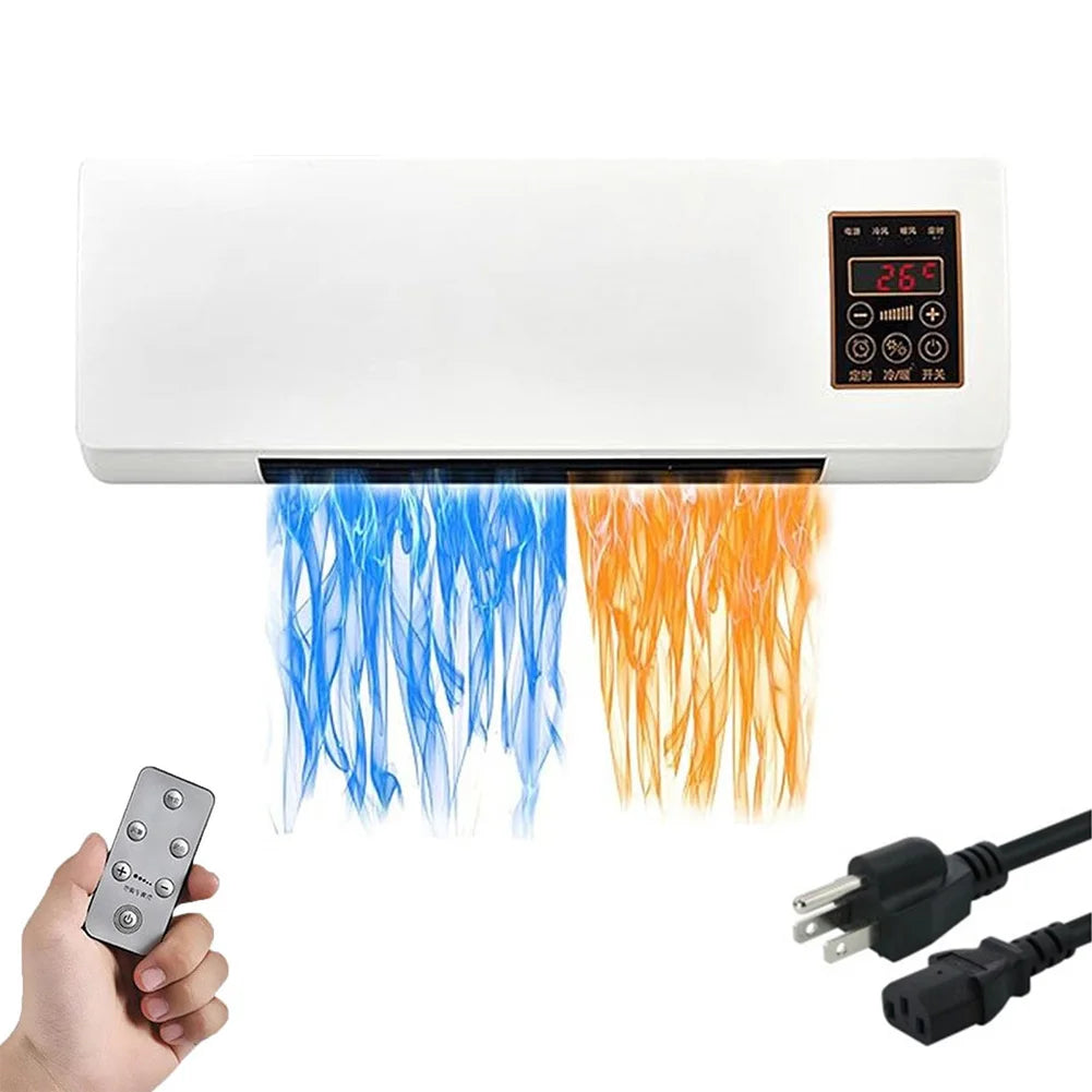 APWIKOGER Wall Mounted Portable Air Conditioner With Remote Mini Split Heating