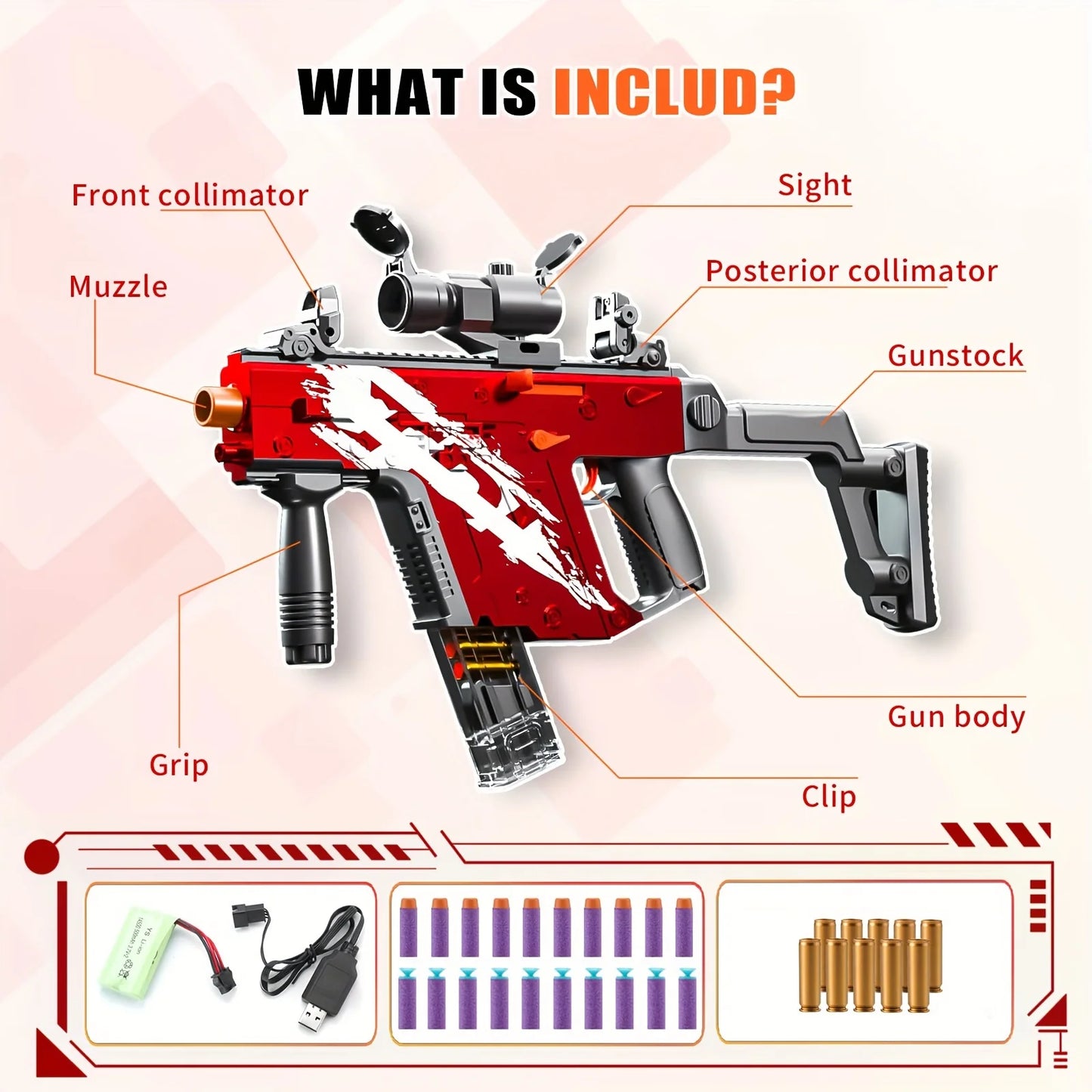 RunRest Electric Foam Blaster Toy Gun Auto Manual Sniper Rifle