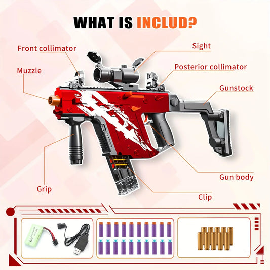 RunRest Electric Foam Blaster Toy Gun Auto Manual Sniper Rifle