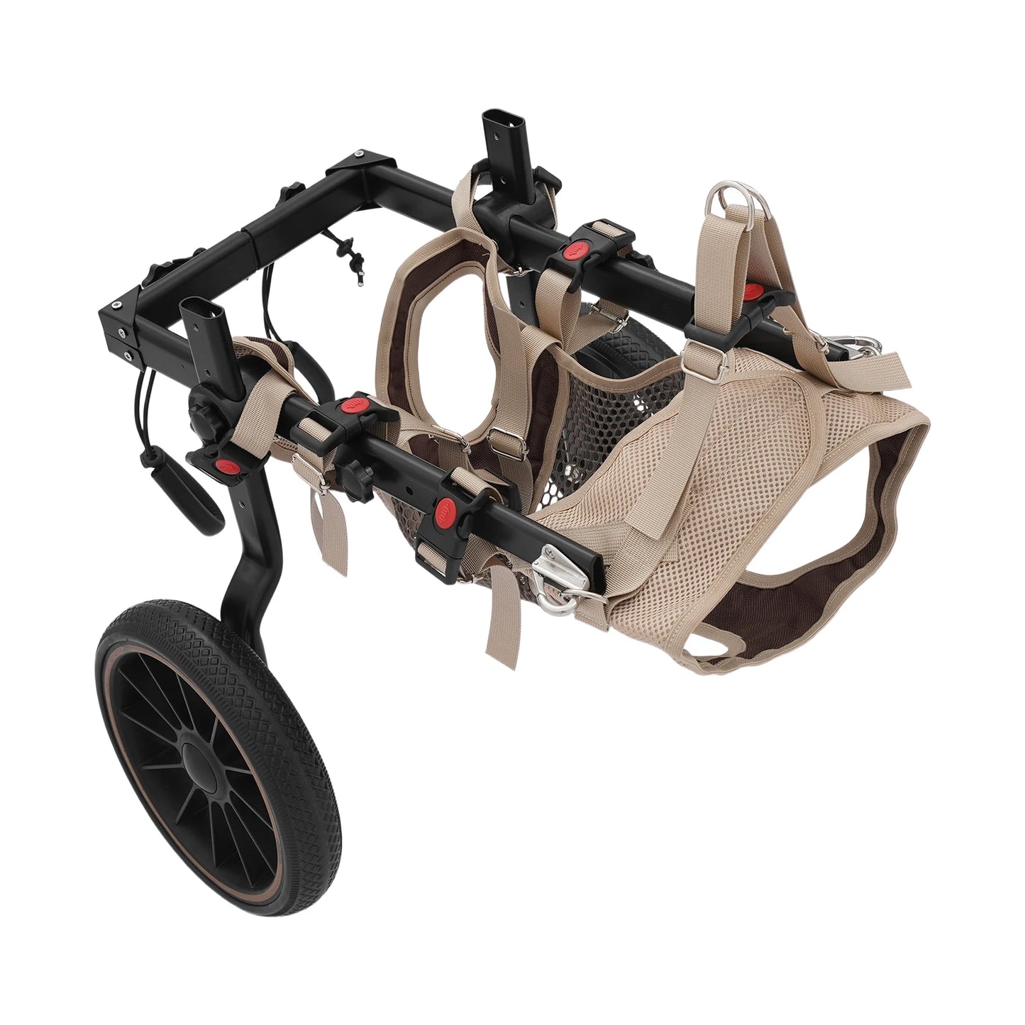 Bymaocar Adjustable Aluminum Dog Wheelchair For Hind Leg Support 65kg