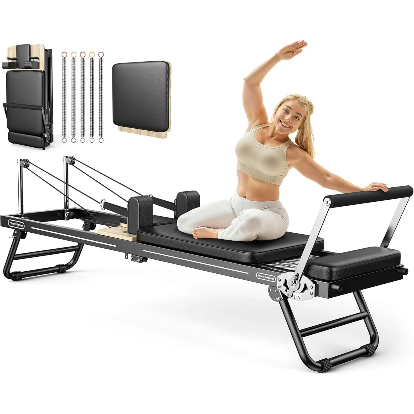 FED Fitness Foldable Pilates Reformer For Home Fitness