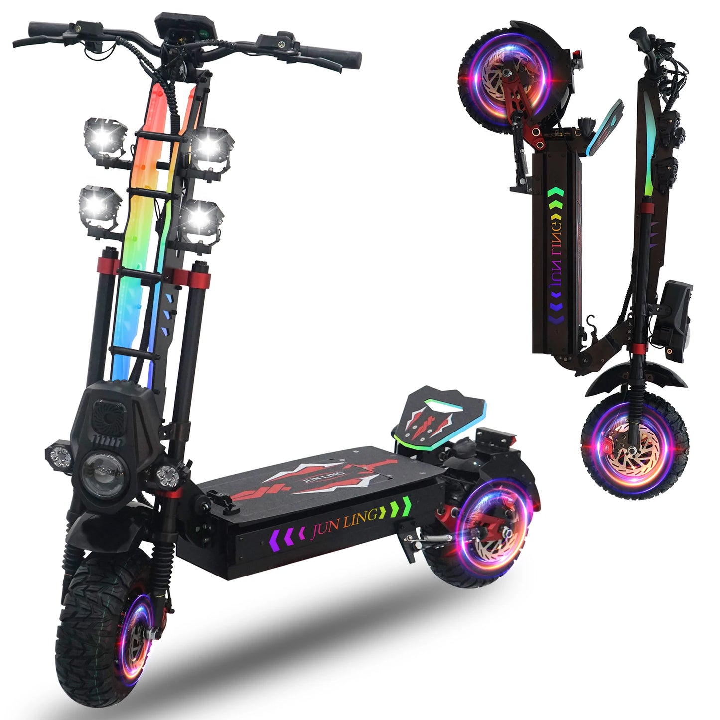 JL86 10000W Dual Motor Electric Scooter 60V40Ah For Adults
