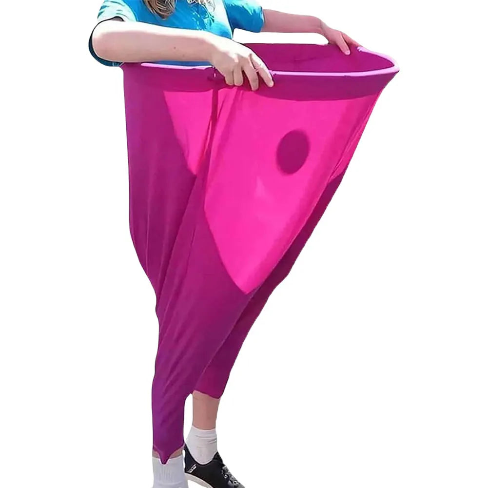 Freaky Party Games Pants with 2 Bouncy Balls and 1 Air Pump Outdoor Games Field Family Reunion Game for Kids and Adults