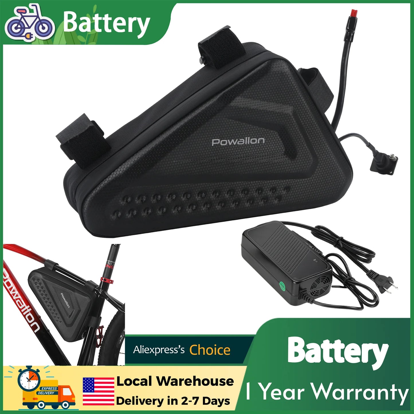 Ebike Triangle Battery 48V 10Ah 20Ah Waterproof Case