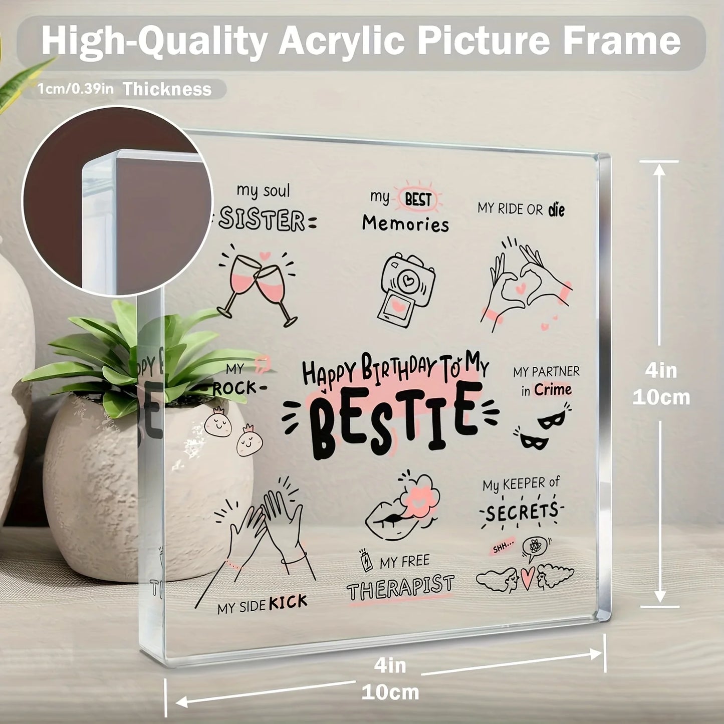 Bestie Gifts for Women, Friend Gifts, Best Friend Women Gifts, Friendship Gifts for Women, Birthday Gifts for Bff Soul Sister