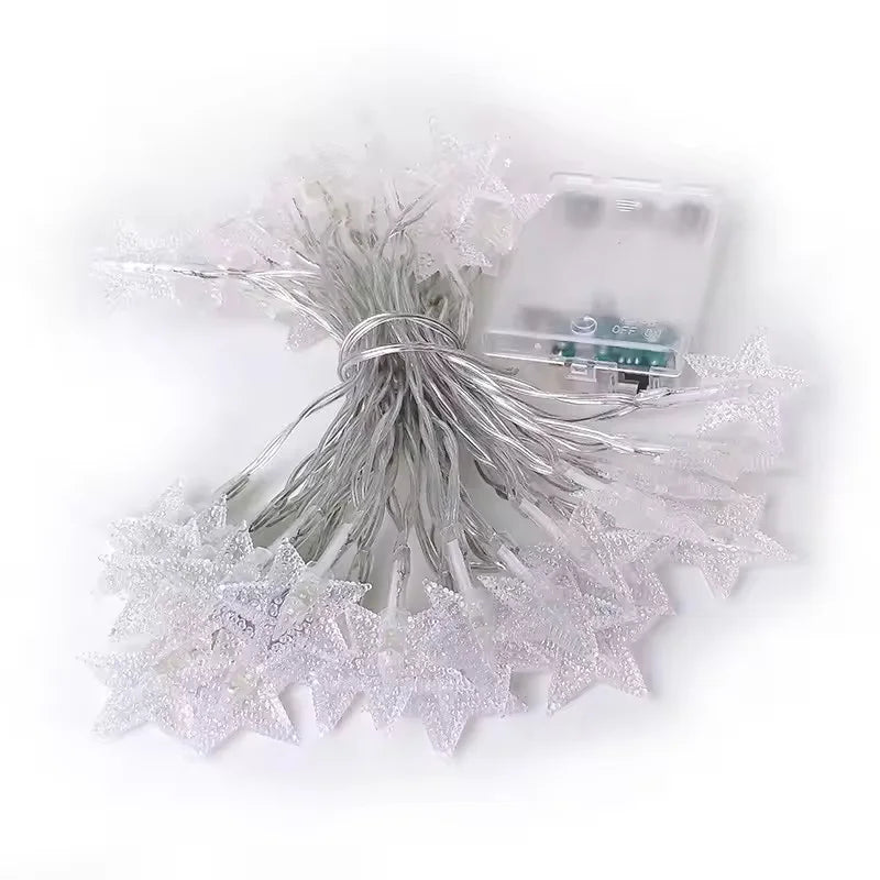 LED String Lights Outdoor Star Chain Lights Garland Lights Bulb Fairy Lights Party Home Wedding Garden Christmas Decor