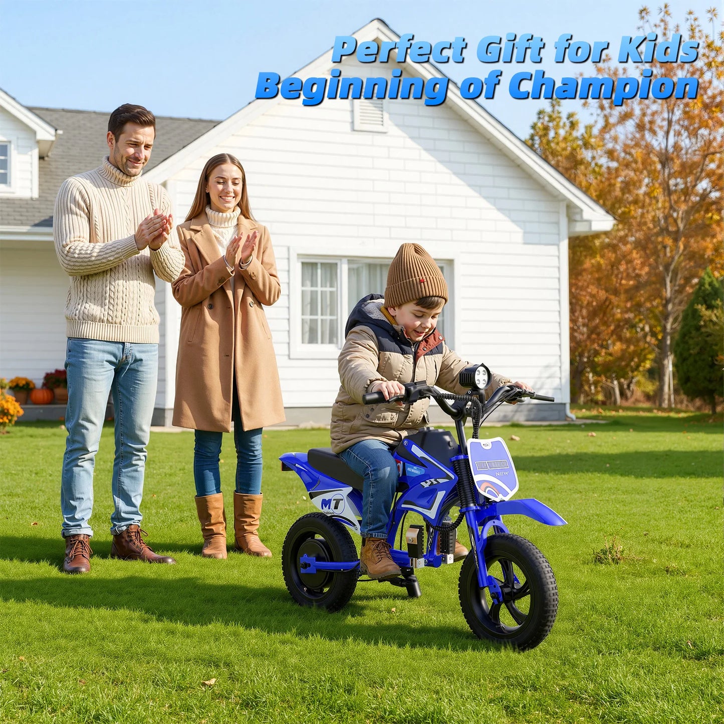 AOVOPRO 25V Electric Dirt Bike 200W Kids Electric Motorcycle