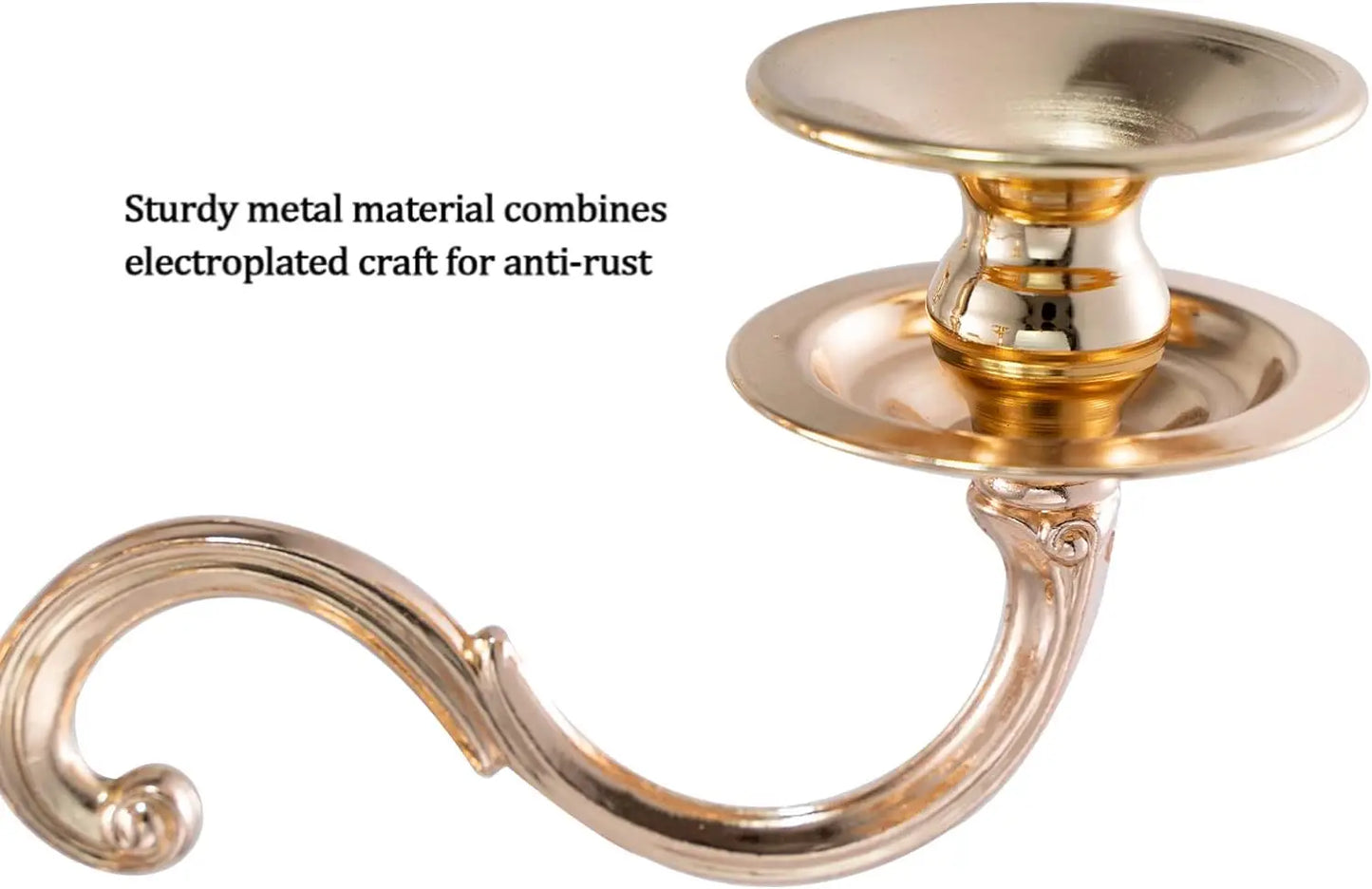 VINCIGANT 4 Piece 5 Arm Candelabra Candle Holder Table Centerpiece
