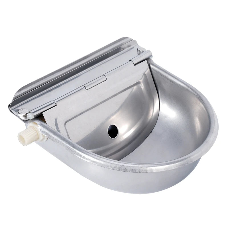 Jiecare Stainless Steel Automatic Drinking Bowl For Pets And Livestock