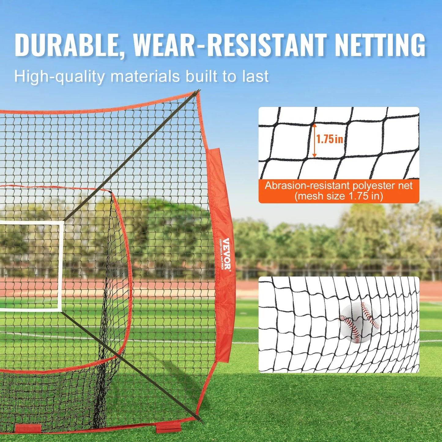 Baseball Softball Practice Net Portable Training For Hitting Pitching