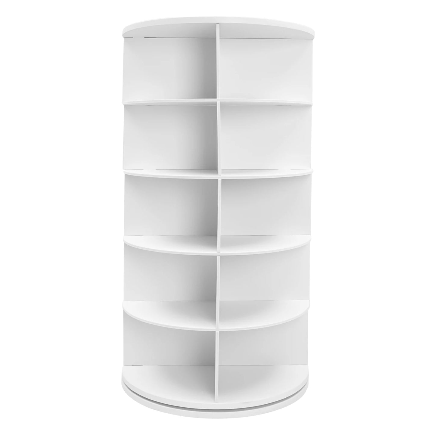 5 Tier 360 Rotating Shoe Rack Organizer Holds 20 Pairs