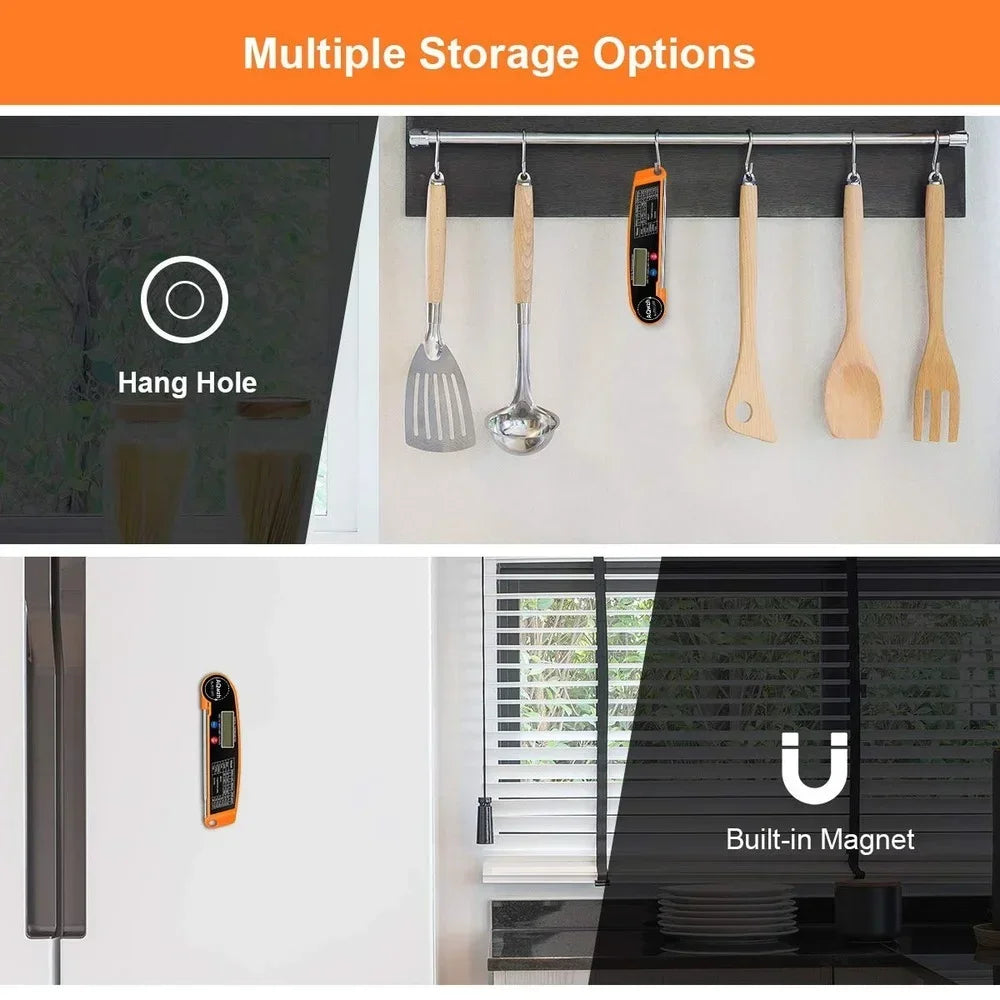 Digital Kitchen Thermometer For Meat Water And Milk Cooking