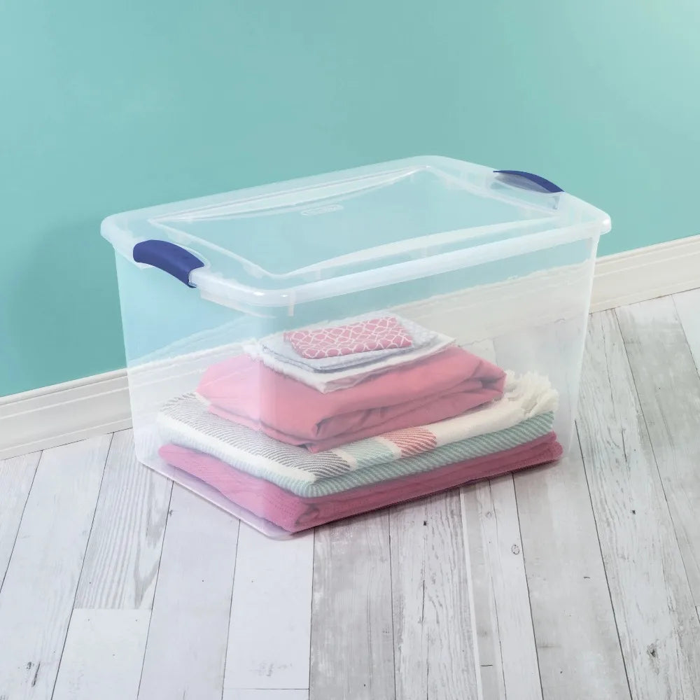 OEINGCN Sterilite Large Storage Bin With Latch Lid