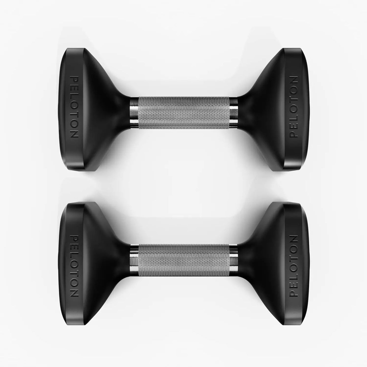 Two Ergonomic Cast Iron Dumbbells With Urethane Coating And Grip
