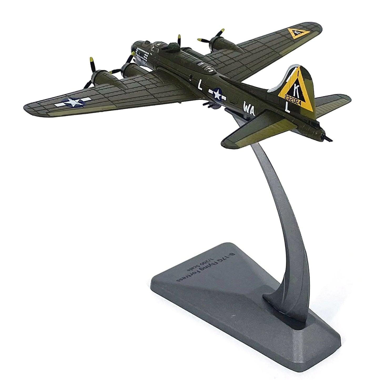 B 17G Bomber Diecast Model 1 200 Scale Display Stand