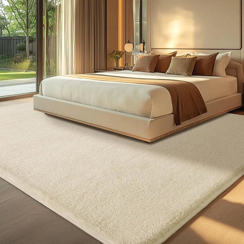 Fluffy 100 Polyester Wool Sisal Area Rug Machine Washable