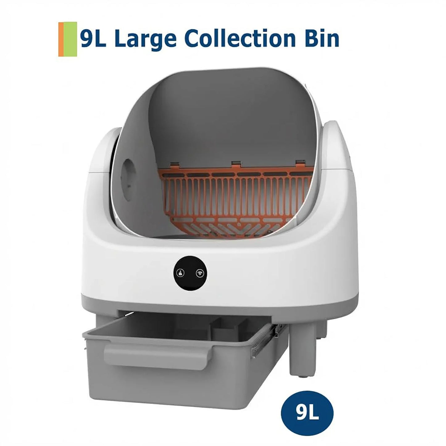 HiMISS Open Top Automatic Self Cleaning Litter Box For Multi Cat App Control