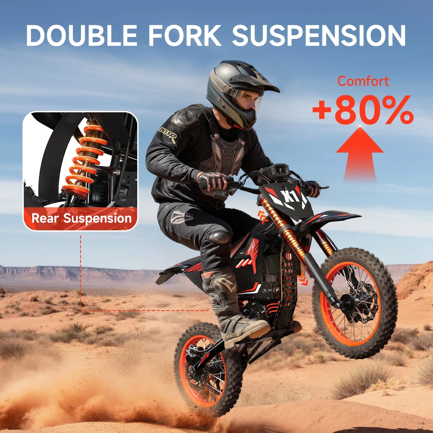 QRONGE X1 Spark Electric Dirt Bike 4500W Peak