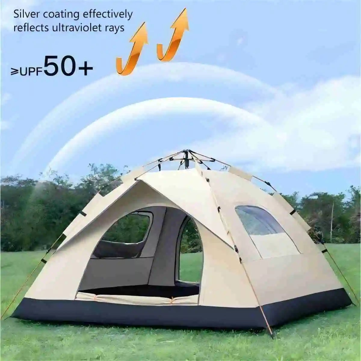 Pakicetus Outdoor Camping Tent Sunshade Shelter With Two Doors
