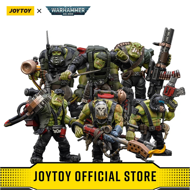 Joy Toy Warhammer 40K Ork Kommandos Nob Nazbog Ragrob Balrukk