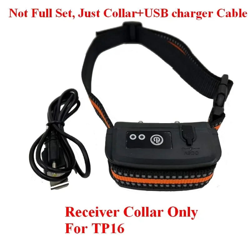 TP16 Dog Electric Fence Training Collar Rechargeable Waterproof 6 Levels