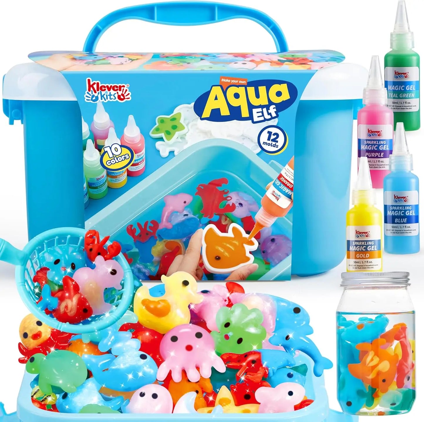 Joyfy Water Gel Kit Magic Fairy Toy Kit With 10 Gels Preserving Bottle