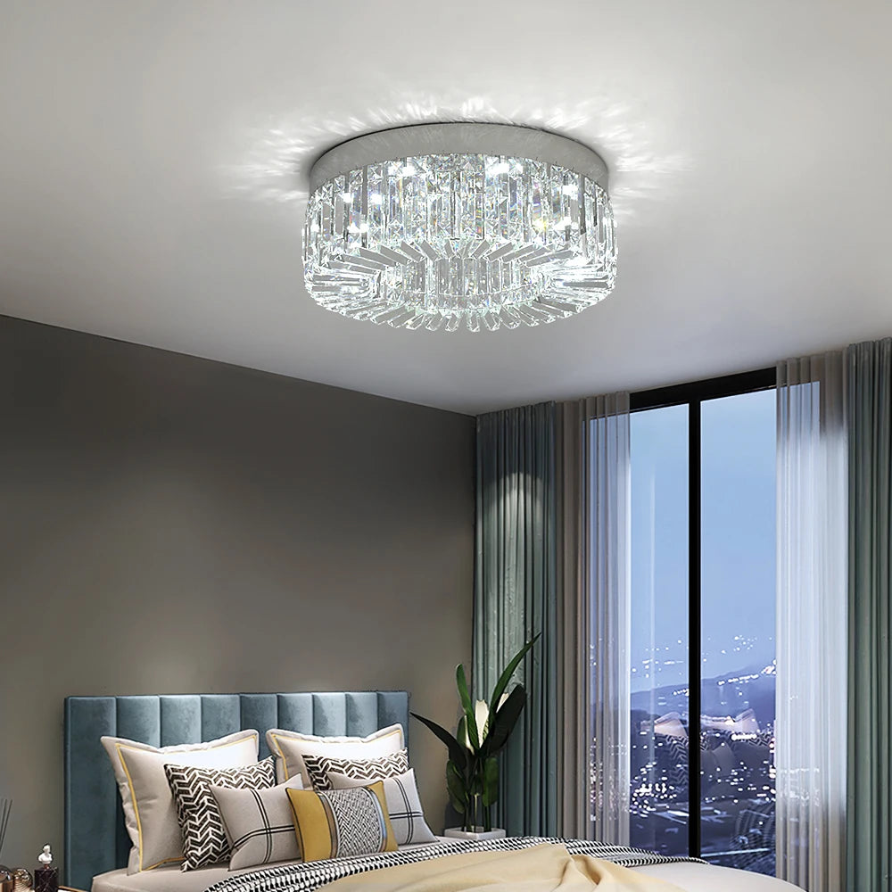 VETRULUS Crystal Ceiling Light Lux Modern Chandelier For Living Room