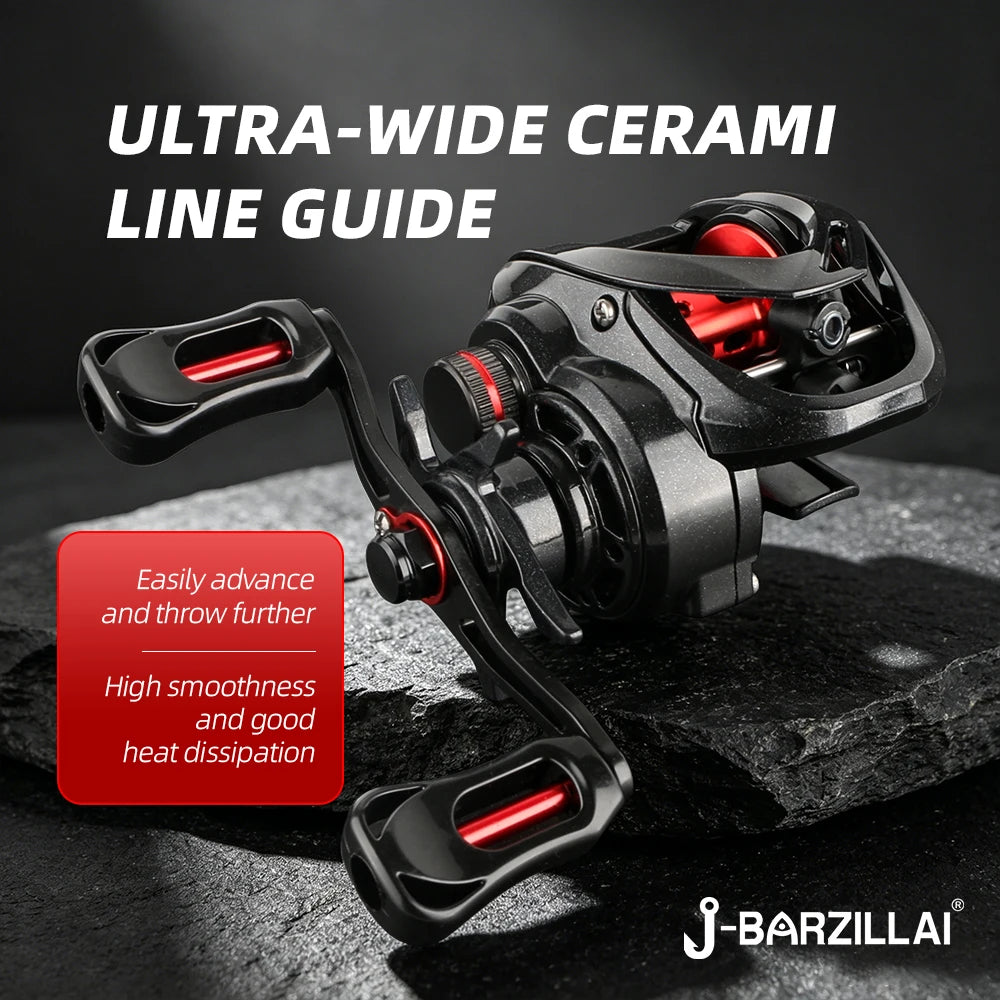 ROOBLINOS PL Ultra-Light Baitcasting Reel, Compact Low Profile Baitcaster, 7.0:1 Gear Ratio, Palm Fit, Magnetic Brake Fishing Reel for Creeks, Ponds, Light Lures & Finesse Bass