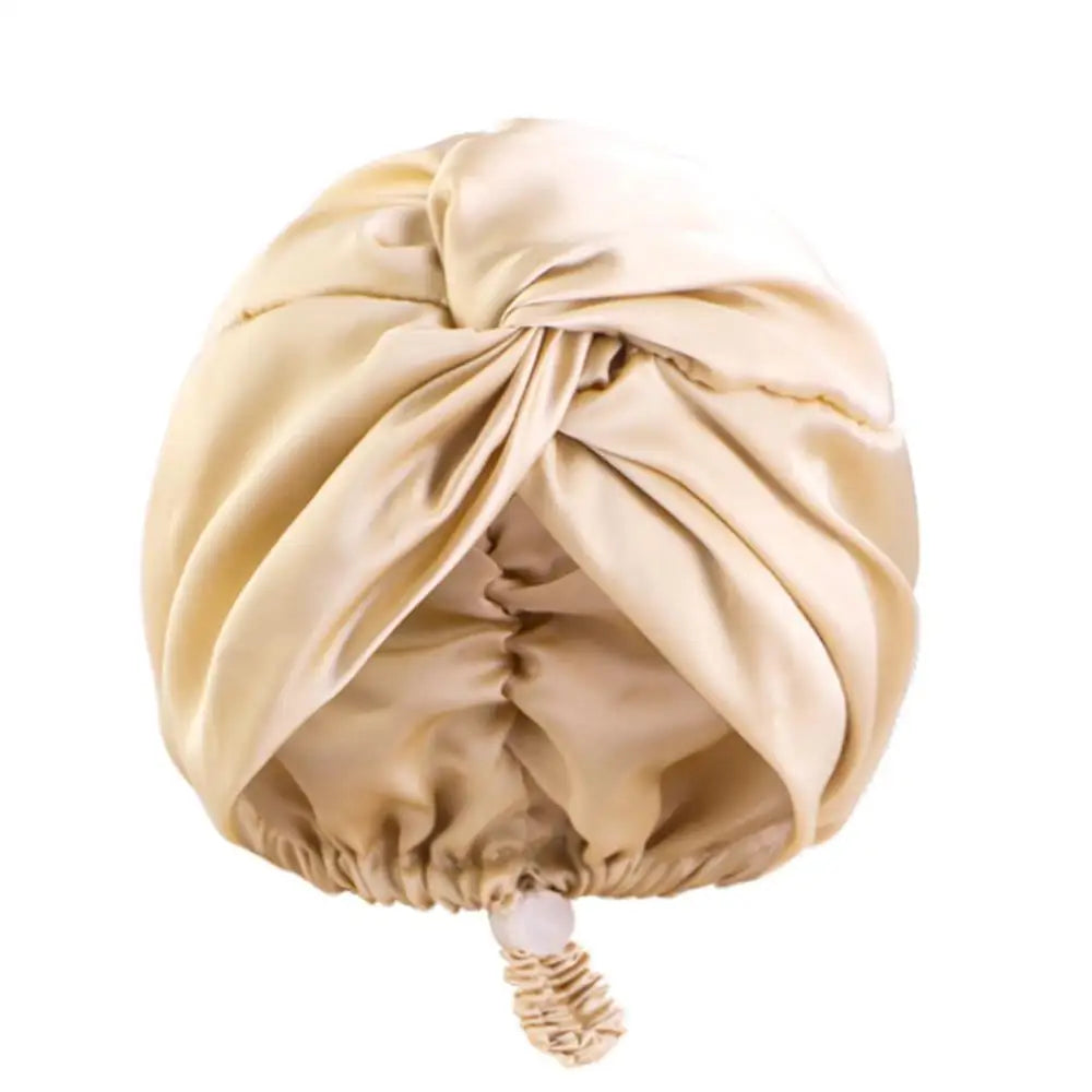 Silk Turban Bonnet For Women Satin Sleep Headwrap Hair