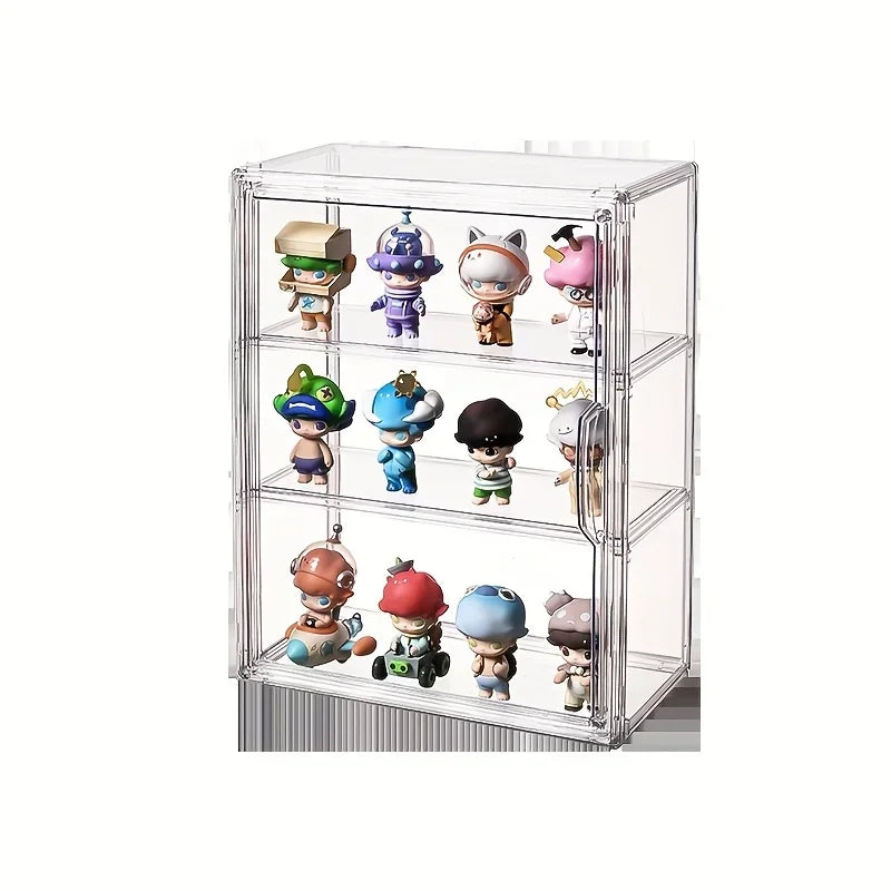 KYJG Luxury Acrylic Multi Layer Wall Mount Display Cabinet